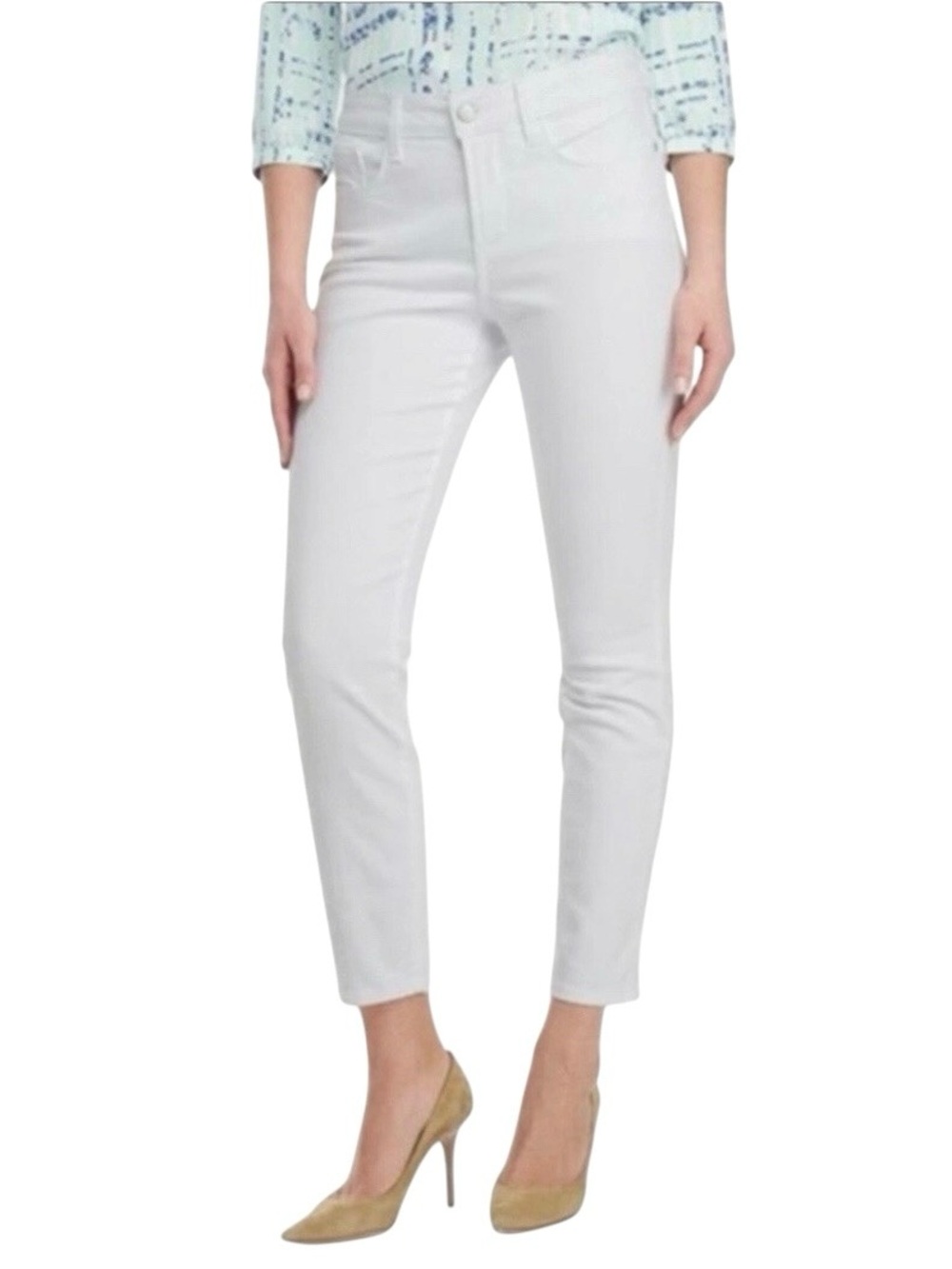NYDJ Clarissa Ankle Jeans 6 White